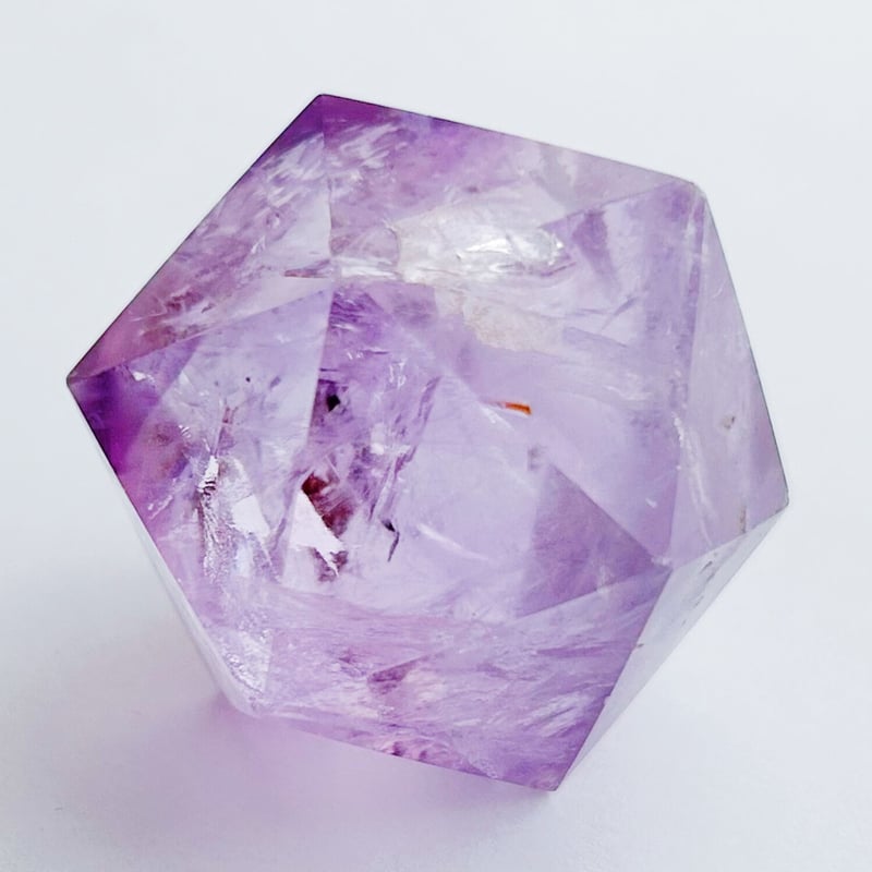 虹入り】アメシスト 正20面体/イコサヘドロン(B) | NEROLI CRYSTAL