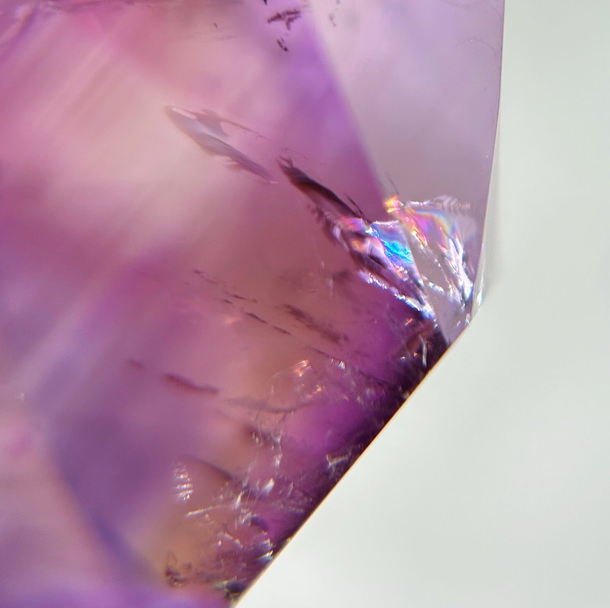 虹入り】ファントムアメシスト フリーフォーム(B) | NEROLI CRYSTAL