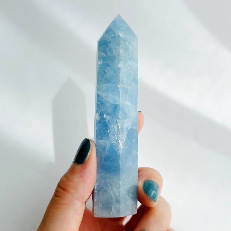 虹入り】ブルーカルサイト タワー | NEROLI CRYSTAL