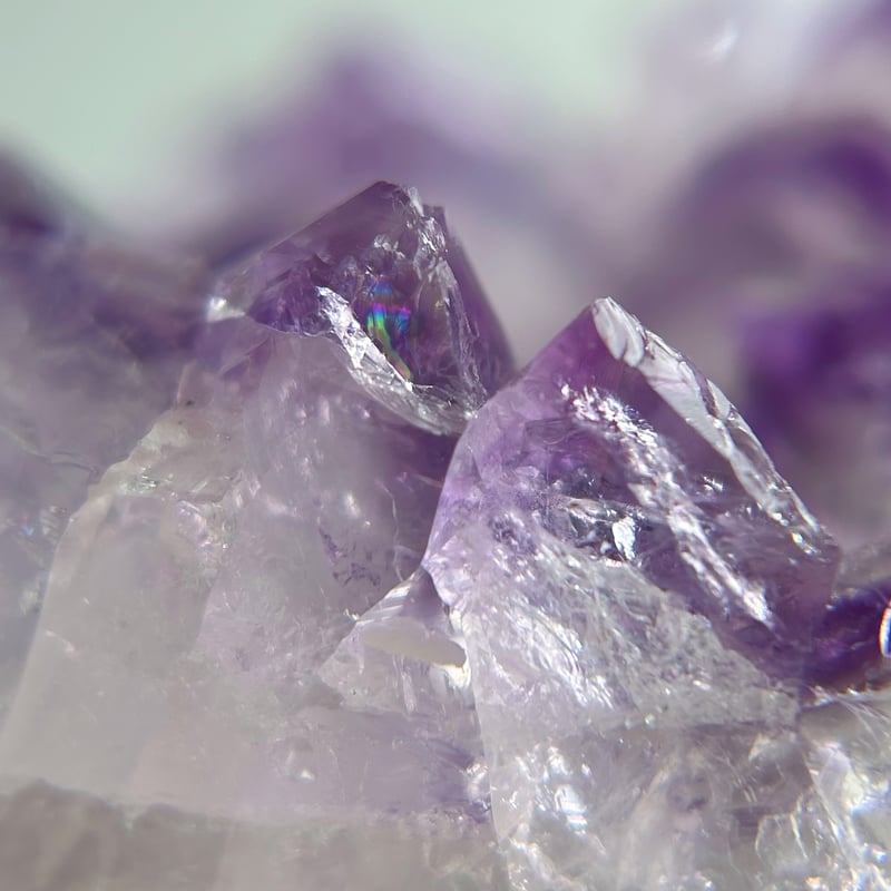 虹入り】アメシスト&アゲート ジオードタワー(A) | NEROLI CRYSTAL