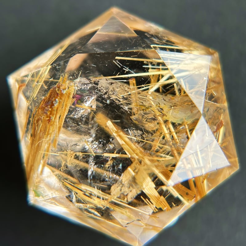 虹入り】ルチルクォーツ ヘキサゴン×ヘキサグラム | NEROLI CRYSTAL 虹入り】ルチルクォーツ ヘキサゴン×ヘキサグラム | NEROLI CRYSTAL