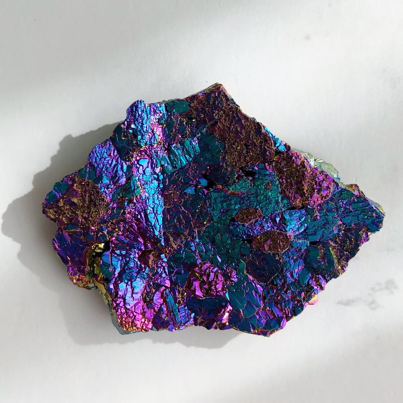 レインボーチタニウムオーラ 宇宙的なレインボーの輝きチタンオーラクォーツ クラスター21