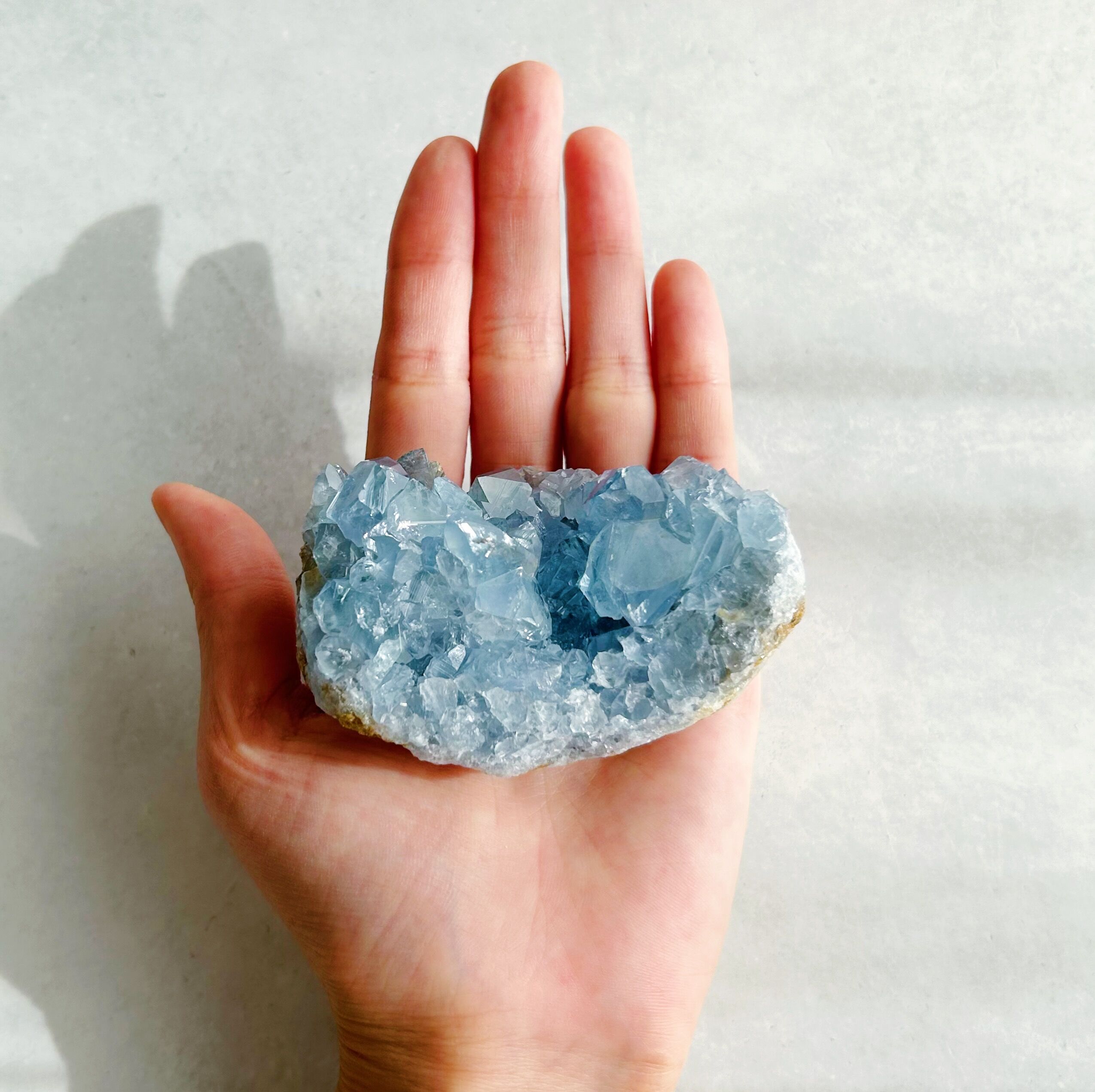セレスタイト　原石　虹入　天然石　特大♡ キラキラつやつや 虹入り】セレスタイト原石(1) | NEROLI CRYSTAL