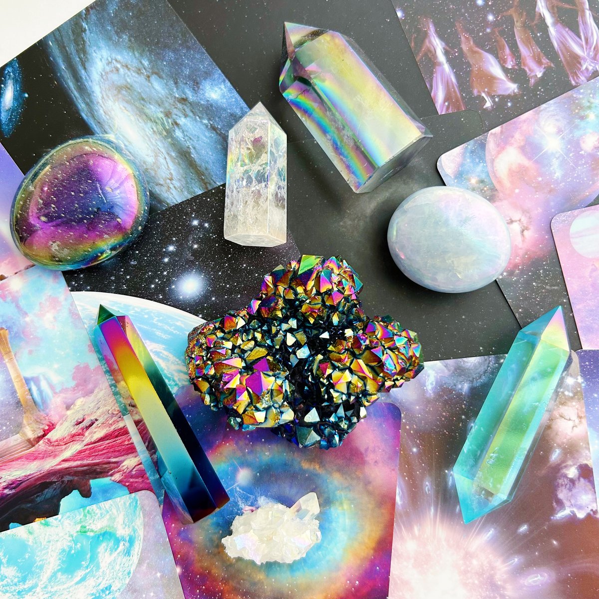 チタニウムオーラオブシディアン タワー(C) | NEROLI CRYSTAL
