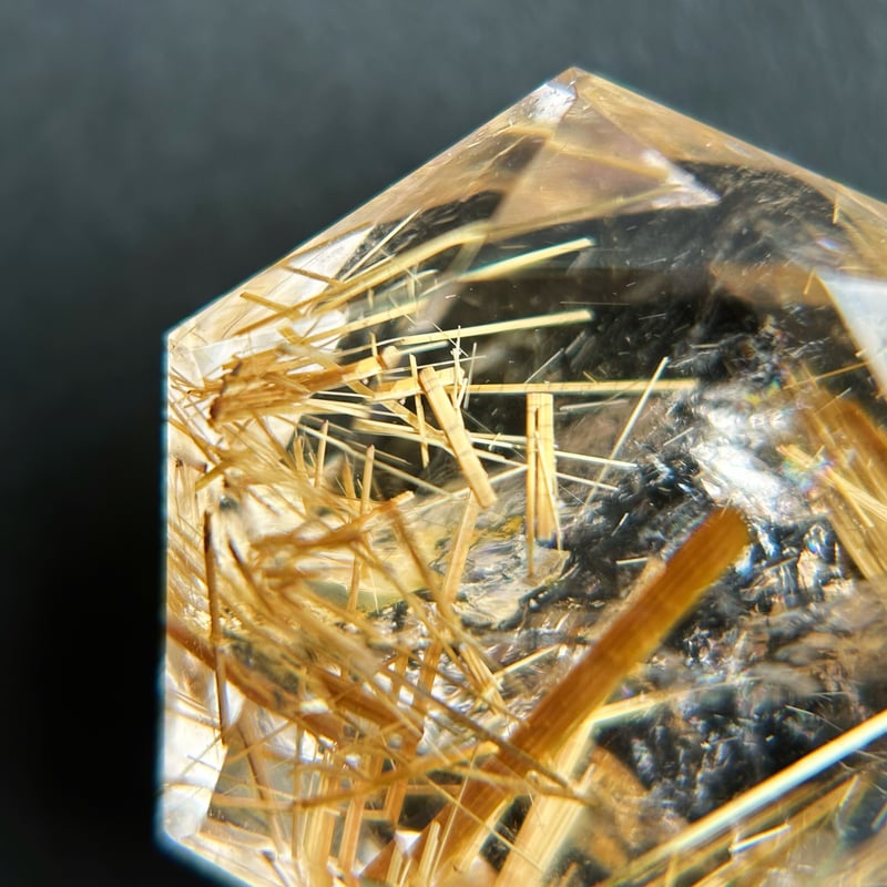 【希少・超美品】お守りゴールデンルチルクォーツヘキサグラム4 希少・超美品】お守りゴールデンルチルクォーツヘキサグラム4