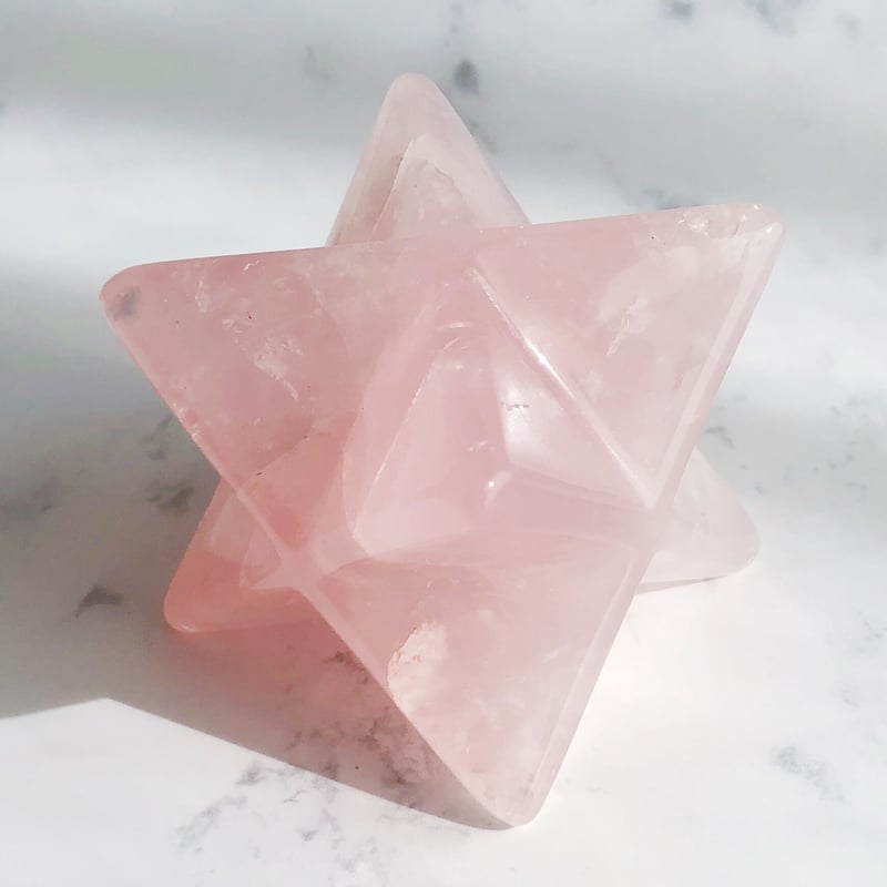 虹入り】ローズクォーツ マカバ | NEROLI CRYSTAL