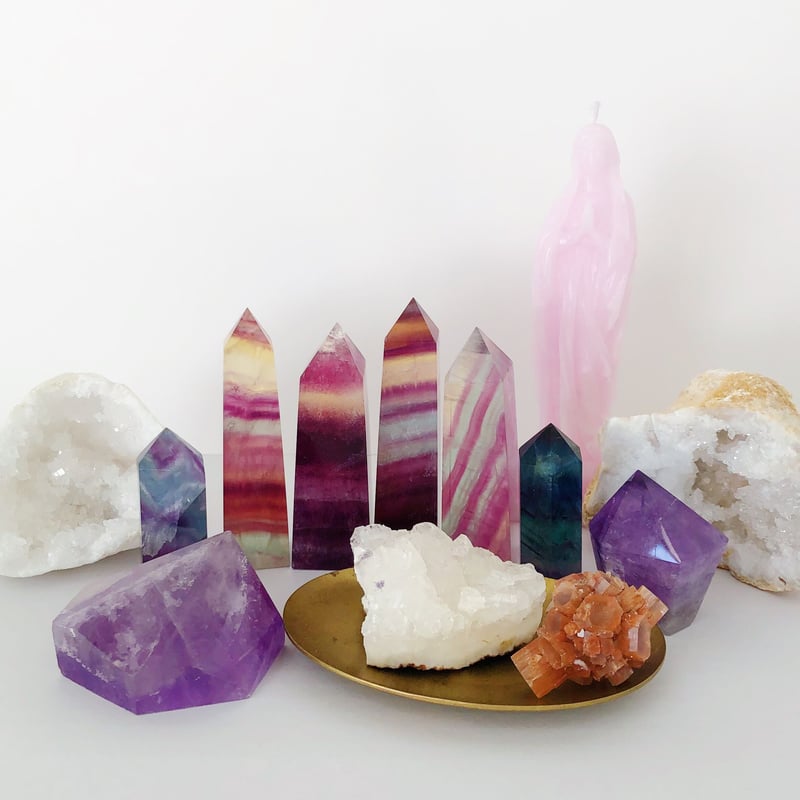 レインボーフローライト タワー(B) | NEROLI CRYSTAL