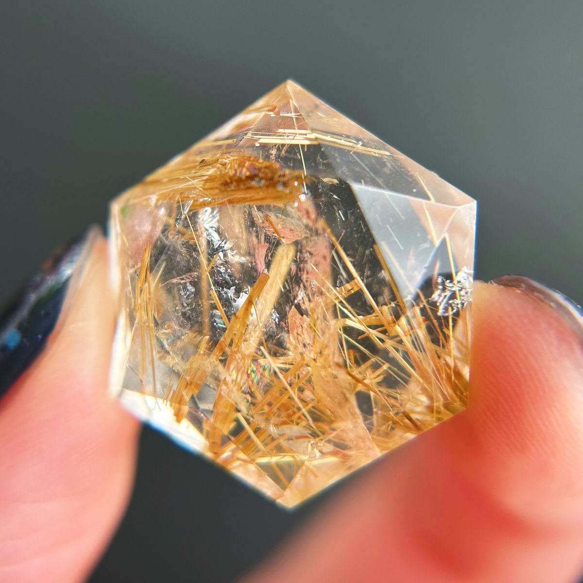 虹入り】ルチルクォーツ ヘキサゴン×ヘキサグラム | NEROLI CRYSTAL 虹入り】ルチルクォーツ ヘキサゴン×ヘキサグラム | NEROLI CRYSTAL