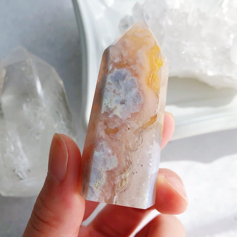 フラワーアゲート タワー(E) | NEROLI CRYSTAL フラワーアゲート タワー(E) | NEROLI CRYSTAL