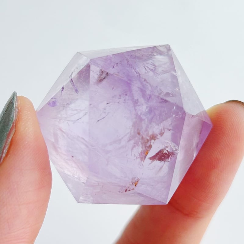 虹入り】アメシスト 正20面体/イコサヘドロン(B) | NEROLI CRYSTAL