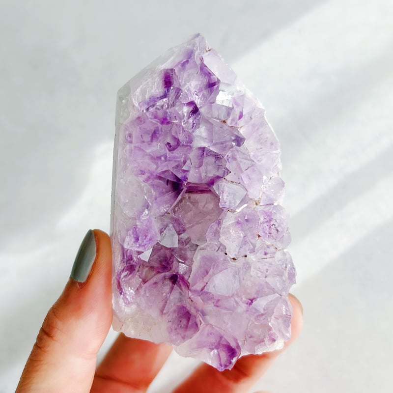 虹入り】アメシスト&アゲート ジオードタワー(A) | NEROLI CRYSTAL