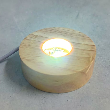 木製LEDライト台座