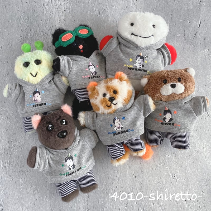 BBNEXDO用 センイルパーカー【ぬい服・ぬいぐるみ用】プネクド服