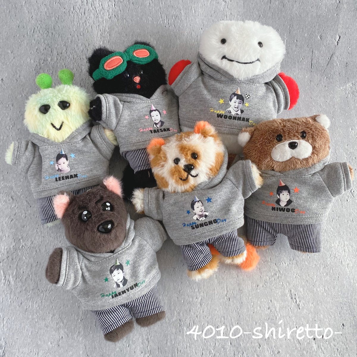 プネクド ぬい服 オーダーページ 1/22から2/4までオーダー❌ BBNEXDO用 センイルパーカー【ぬい服・ぬいぐるみ用】プネクド服