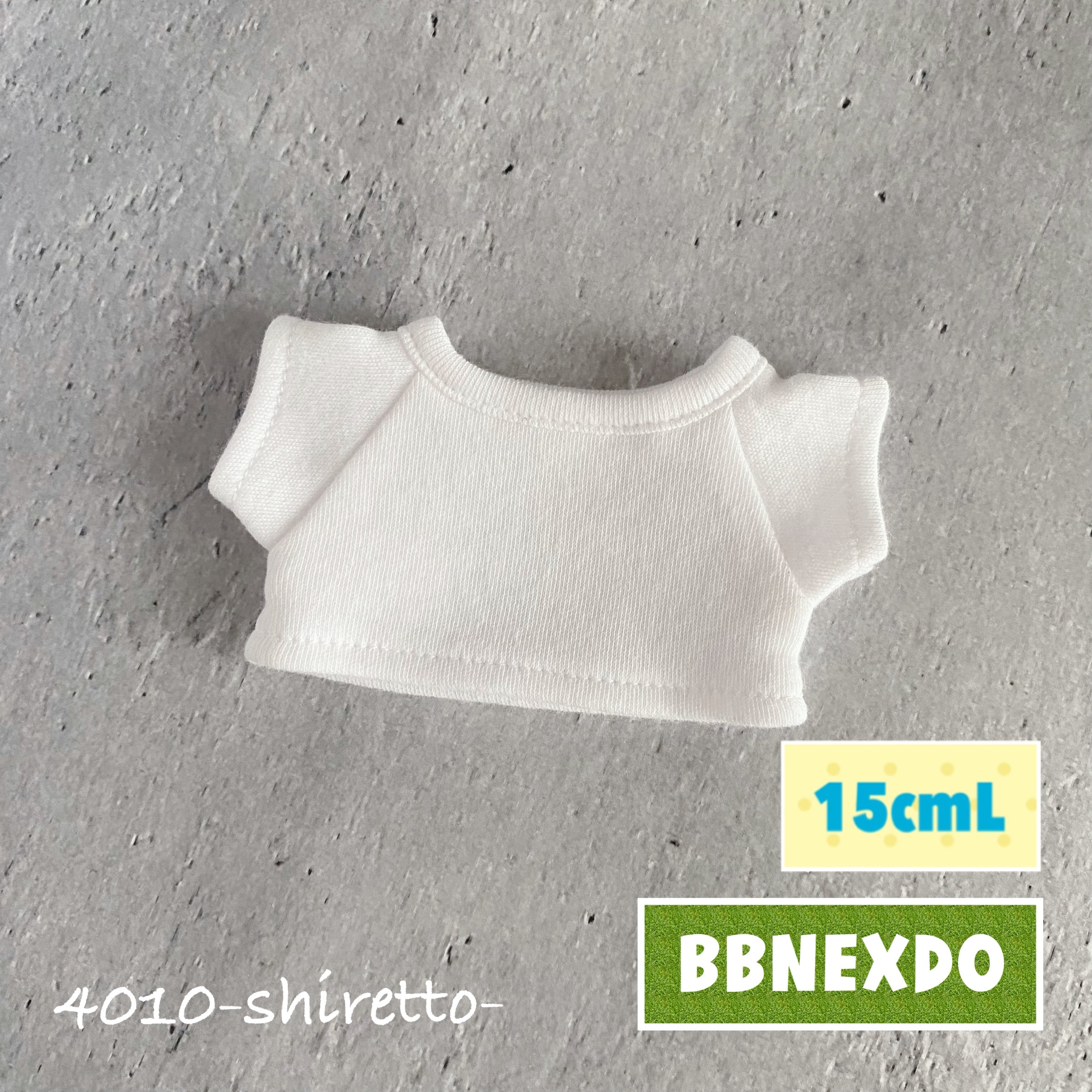 15cmLサイズ マシュマロTシャツ【ぬい服・ぬいぐるみ用】BBNEXD | 4010