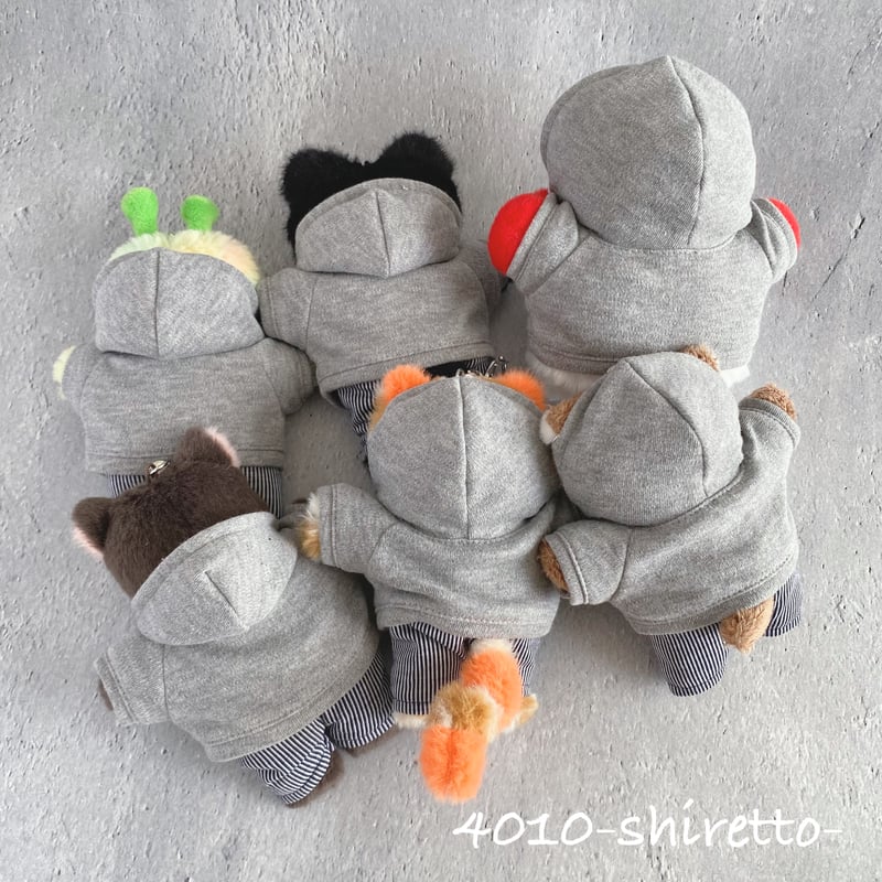 BBNEXDO用 センイルパーカー【ぬい服・ぬいぐるみ用】プネクド服