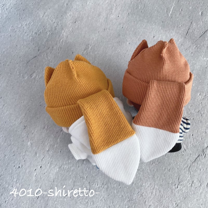 10cmdoll きつねさんニット帽【ぬいぐるみ帽子・ぬいぐるみ用 10cmdoll きつねさんニット帽【ぬいぐるみ帽子・ぬいぐるみ用