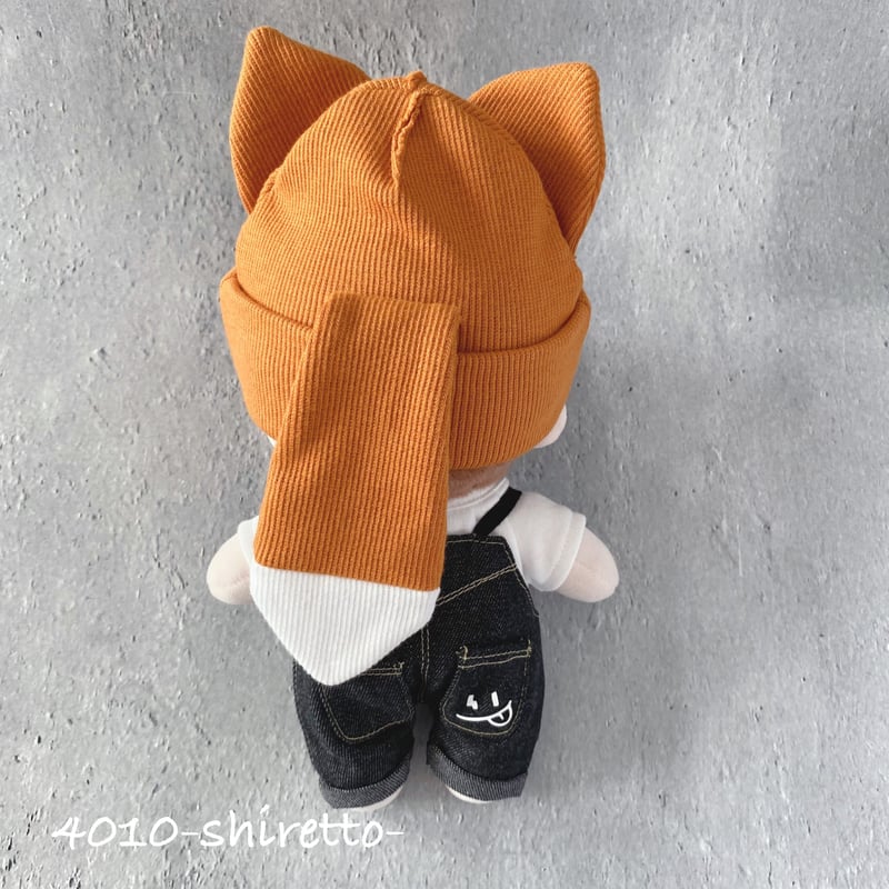 SKZOO対応きつねさんニット帽【ぬいぐるみ帽子・ぬいぐるみ用 SKZOO対応きつねさんニット帽【ぬいぐるみ帽子・ぬいぐるみ用