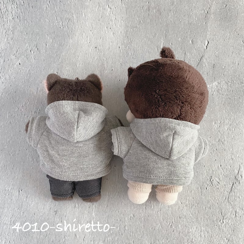 15cmdoll 黒ごまミルクパーカー【ぬい服・ぬいぐるみ用】NCT_CCOMAZ
