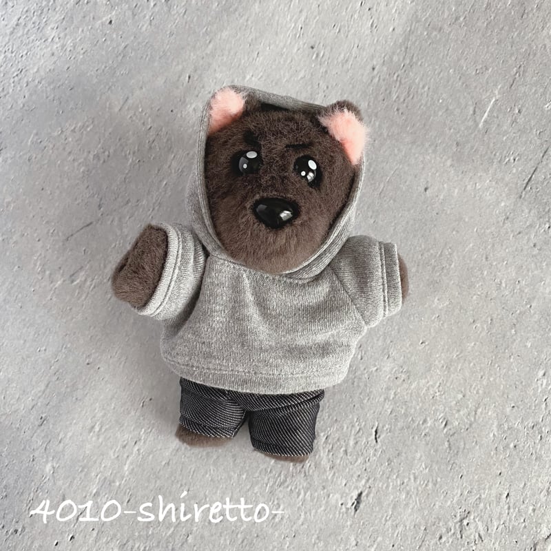 15cmdoll 黒ごまミルクパーカー【ぬい服・ぬいぐるみ用】NCT_CCOMAZ 15cmdoll 黒ごまミルクパーカー【ぬい服・ぬいぐるみ用】NCT_CCOMAZ