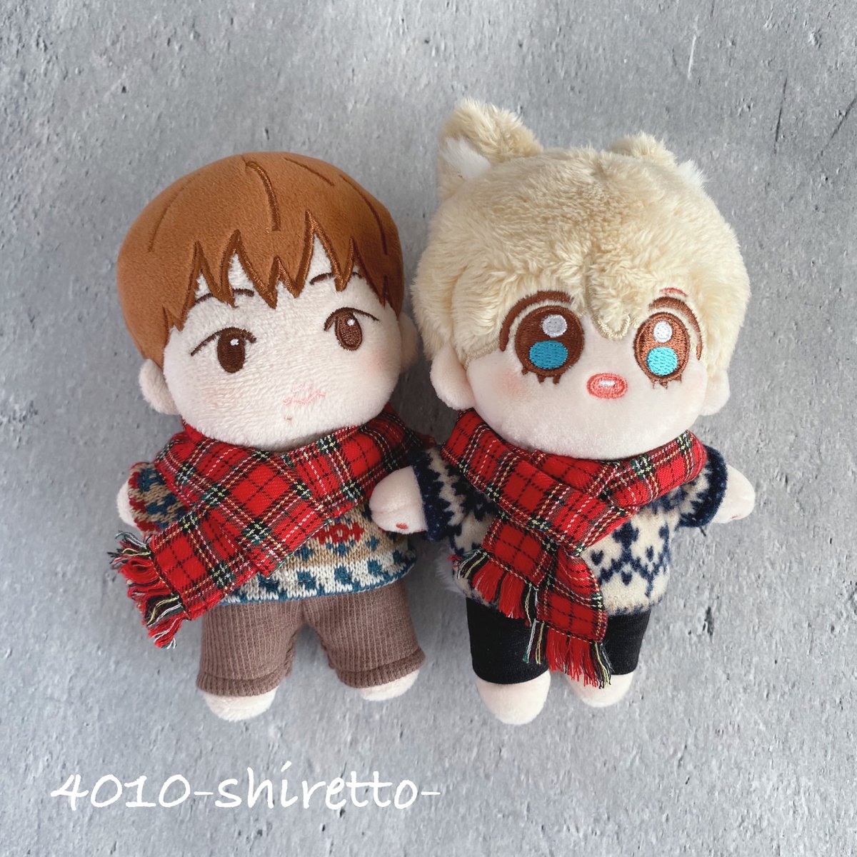 ロングマフラー【ぬいぐるみ用】10cmdoll 15cmdoll | 4010-shiretto-