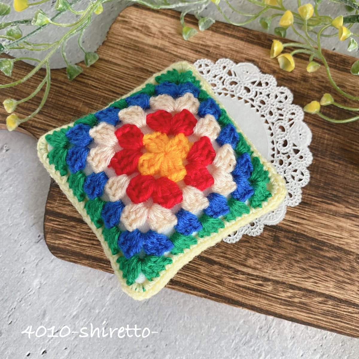 モチーフ編みクッションミニ | 4010-shiretto-