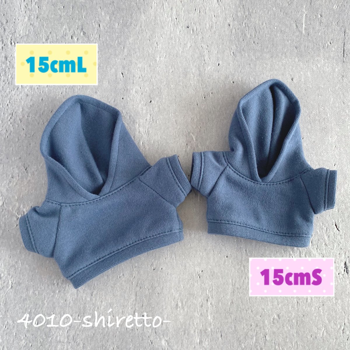 15cmdoll ブルーベリーパーカー【ぬい服・ぬいぐるみ用】NCT_CCOMAZ