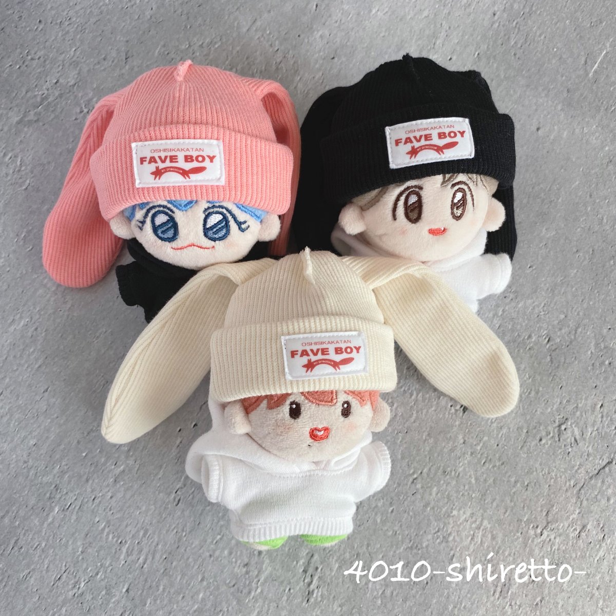 10cmdoll うさぎさんニット帽【ぬいぐるみ帽子・ぬいぐるみ用】 | 4010