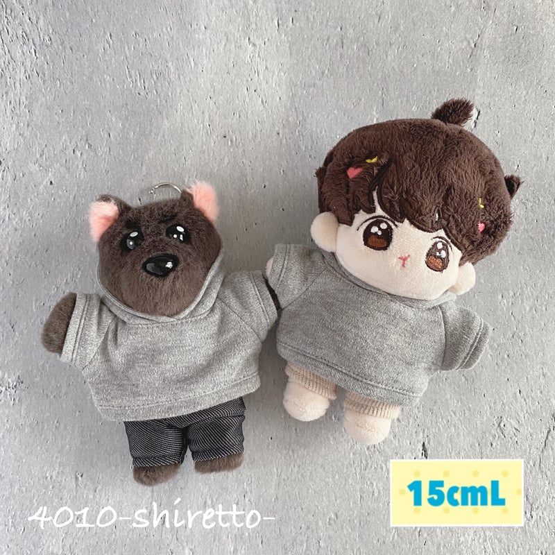 15cmdoll 黒ごまミルクパーカー【ぬい服・ぬいぐるみ用】NCT_CCOMAZ