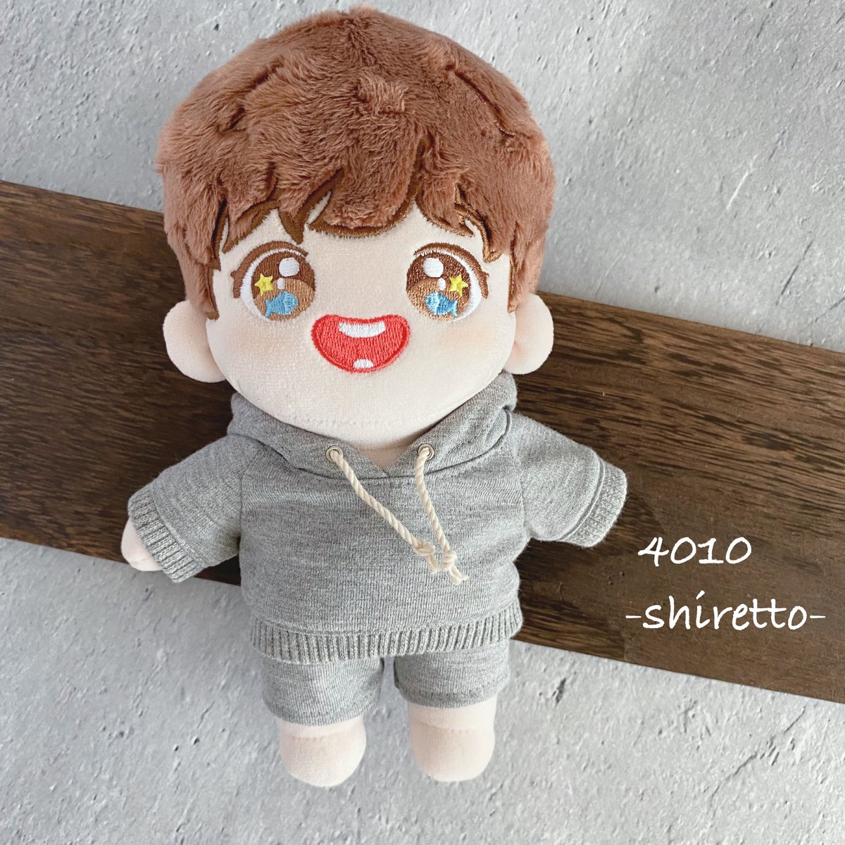 20cmサイズ スエット風グレーパンツ【ぬい服・ぬいぐるみ用】 | 4010