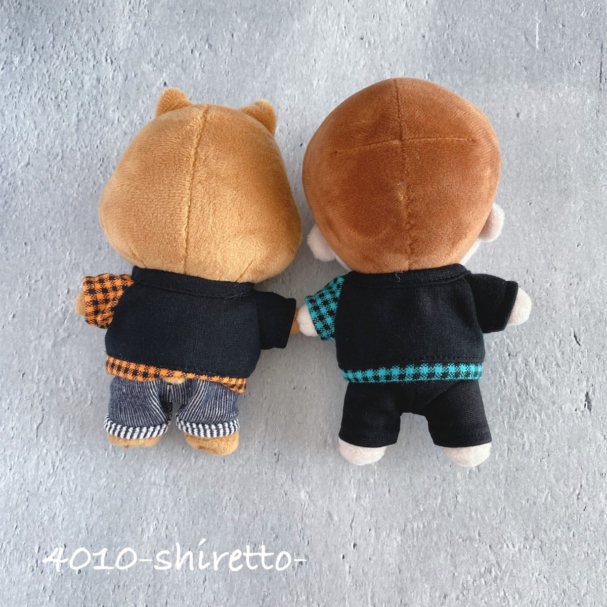 15cmSdoll 切り替えイニシャルTシャツ【ぬい服・ぬいぐるみ用】 | 4010