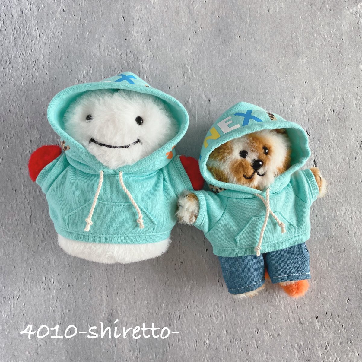 BBNEXDO用 O&Oフーディ【ぬい服・ぬいぐるみ用】プネクド服 | 4010