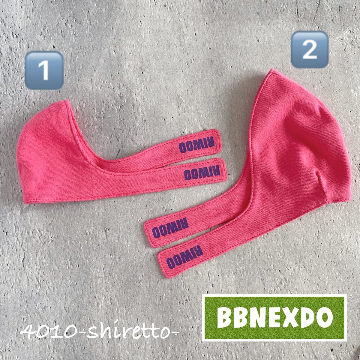 BBNEXDO用 O&Oダーリンのフードマフラー【ぬい服・ぬいぐるみ用