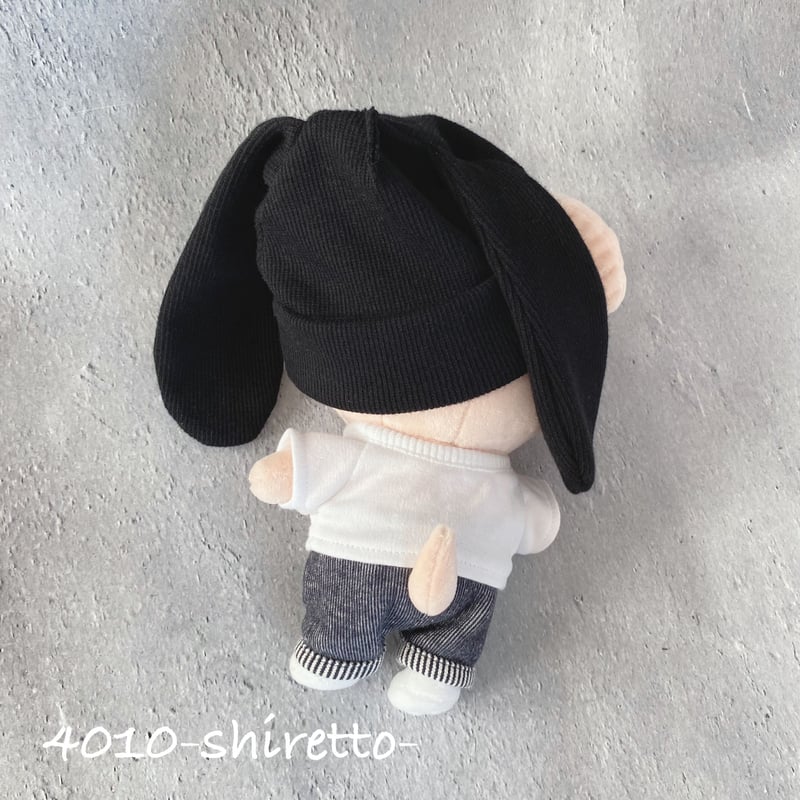 20cmサイズ SKZOOオリジナルサイズ対応うさぎさんニット帽（ベリー