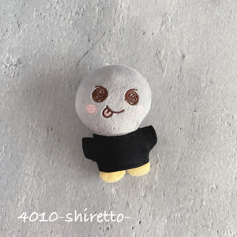 ウルトラSサイズ マスコット用 黒Tシャツ【ぬい服・ぬいぐるみ用】キー