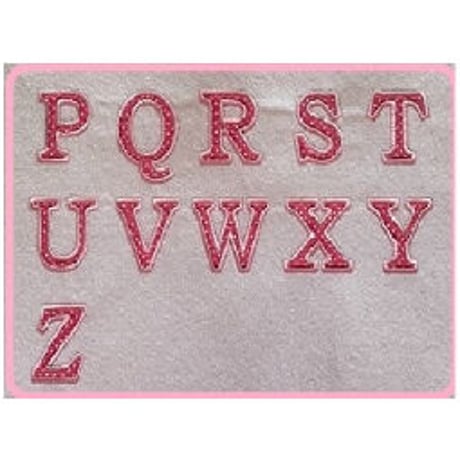 Fun embroidery Applique font Small 　ミシン刺繍データダウンロード