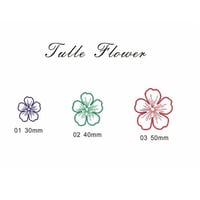 『Tulle Flower』ミシン刺繡データダウンロード