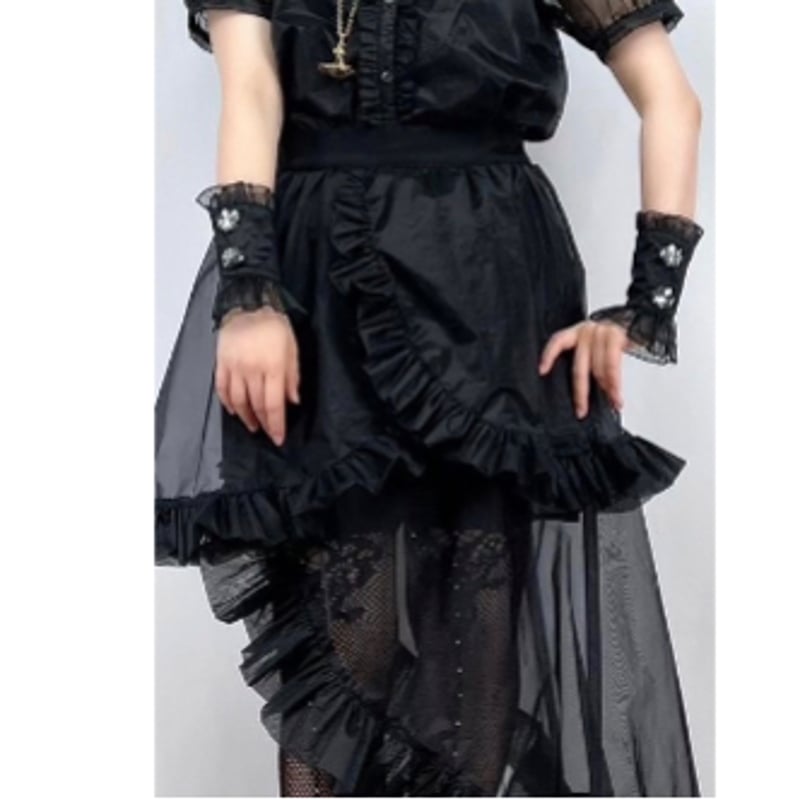 YK-15BK オーバースカート付きショートパンツ | kuroobi.STORE