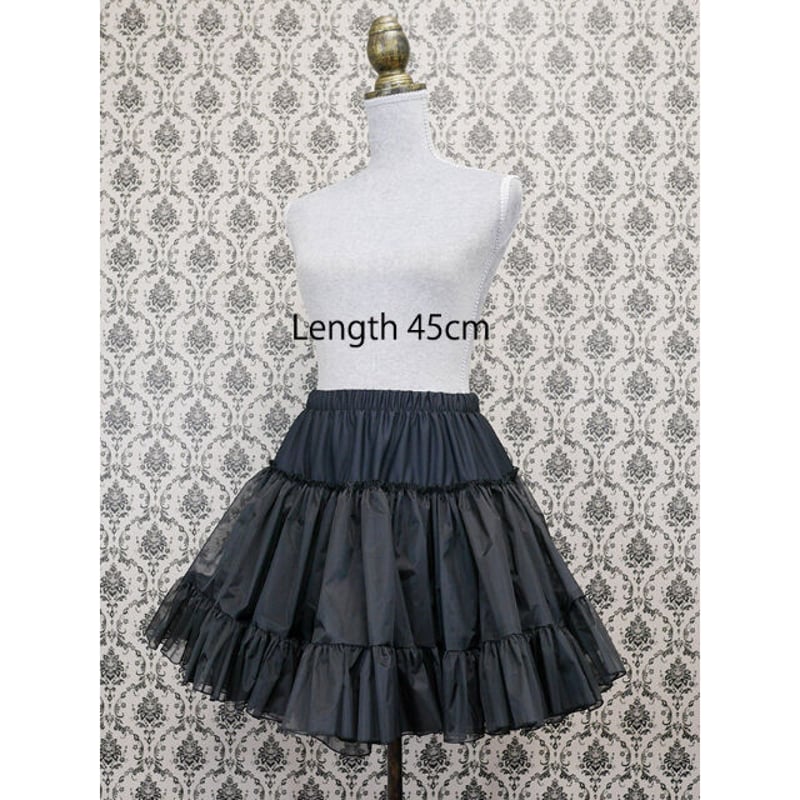 遮熱パニエ MIHO MATSUDA仕様 総丈45cm KO000-M-45BK | kuro