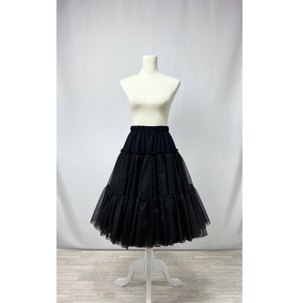 【ボリュームアップ】新品　ふんわり　黒　パニエ r172 1014bk-1.jpg