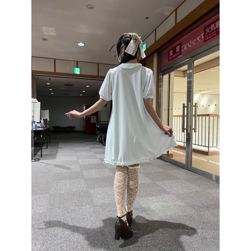 売り切れました☆爽やか♪フロントシフォン白カットソー☆ セール】 【WEB限定カラーあり・抗菌消臭・吸水速乾】サッカー