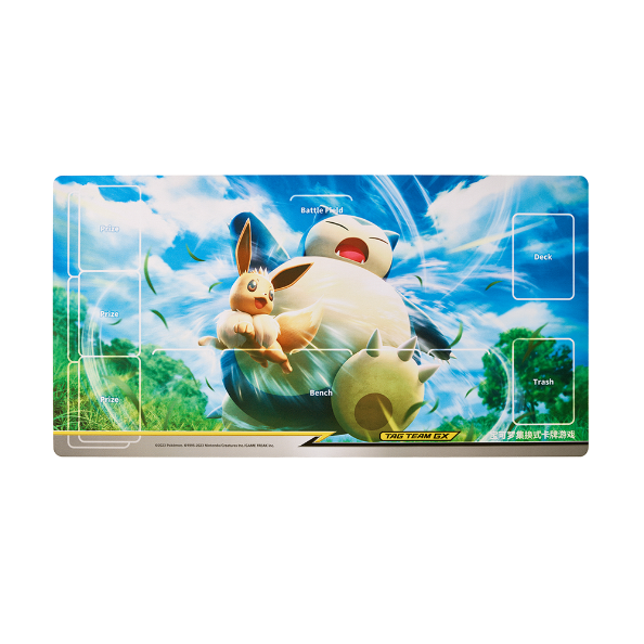 中国版ポケモンカード第2弾交相辉映プレイマット （イーブイ＆カビゴン