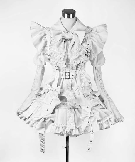 《ローズレースクリノリンスカート》WHITE