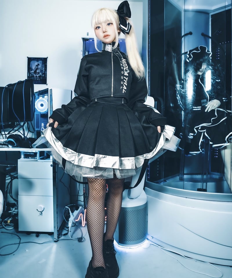 CyberJersey-Setup（Skirt）BLACK | HIDOLATRAL THEODOL