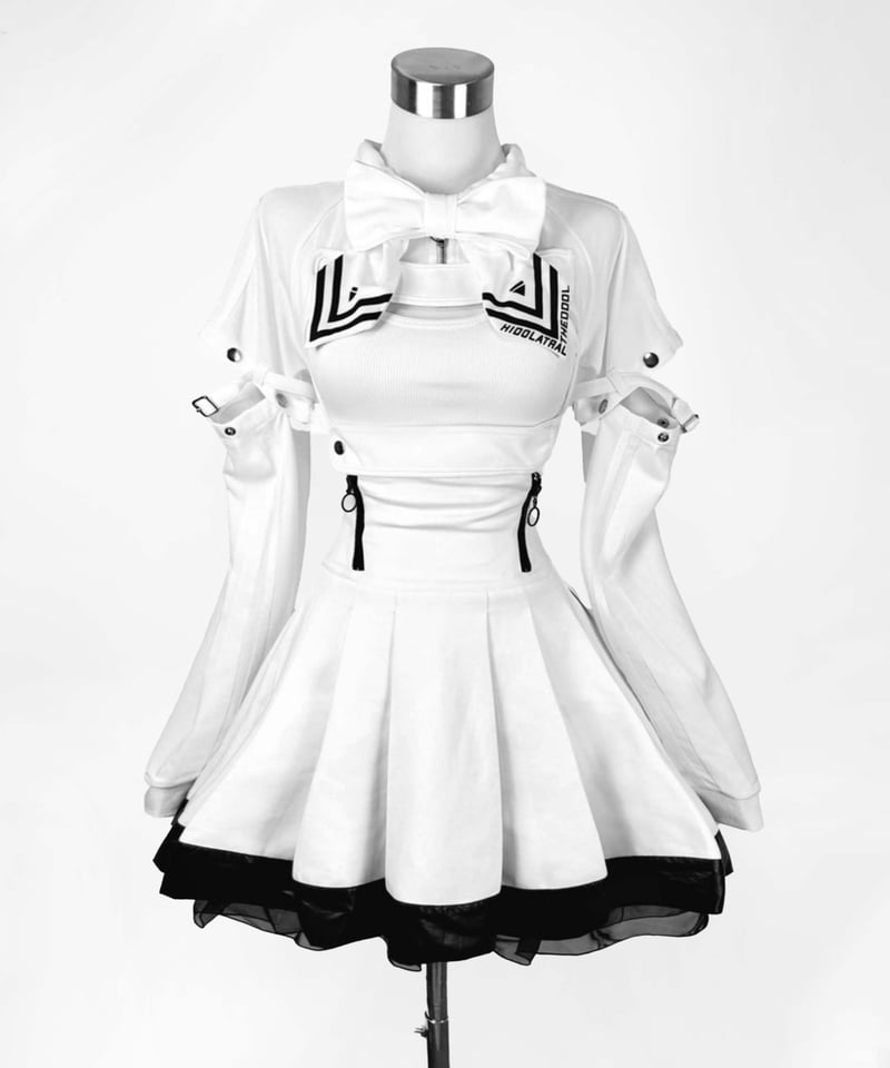 胸空きミニ丈ジャージ》WHITE | HIDOLATRAL THEODOL