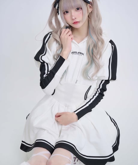 《ジャージロリィタパーカーOP》WHITE
