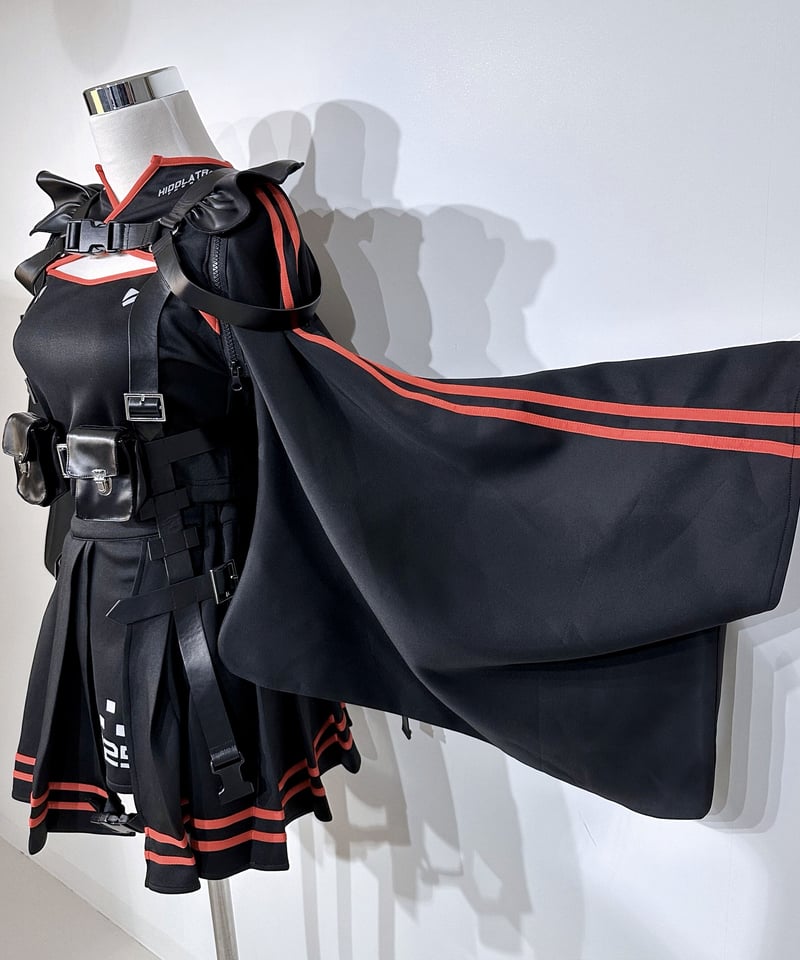 機械少女着物ジャージセットアップ》BLACK | HIDOLATRAL THEODOL