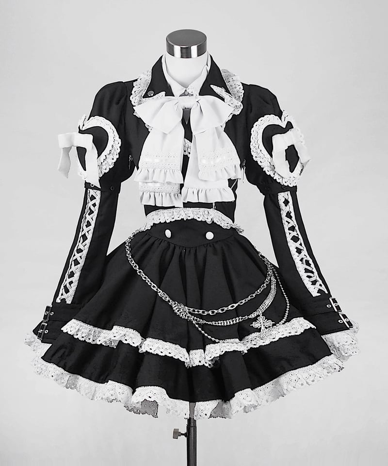 2段フリルコルセットスカート》 BLACK | HIDOLATRAL THEODOL 2段フリルコルセットスカート》 BLACK | HIDOLATRAL THEODOL