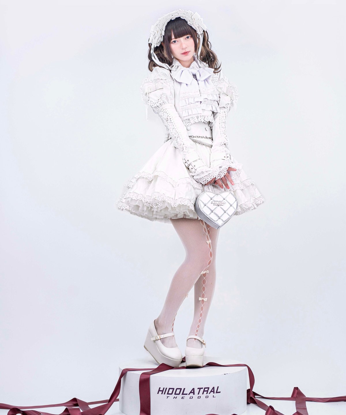 2段フリルコルセットスカート》WHITE | HIDOLATRAL THEODOL 2段フリルコルセットスカート》WHITE | HIDOLATRAL THEODOL