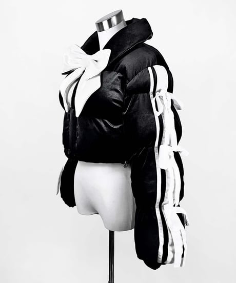 《リボンダウンセットアップ》トップス BLACK